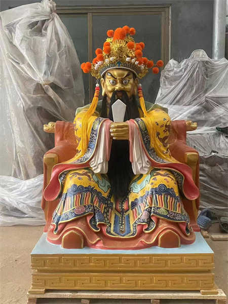 五臺(tái)山龍五爺成品泥人彩塑